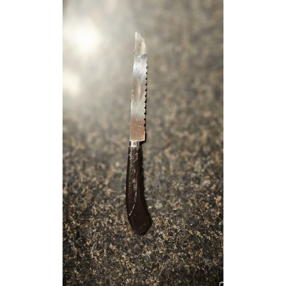 2 Vintage Ginsu Steak Knives Serrated 4